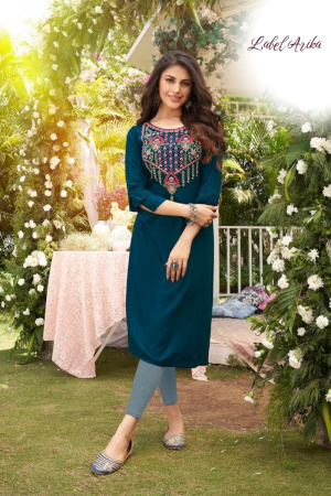 Pure Viscose Embossed Kurti