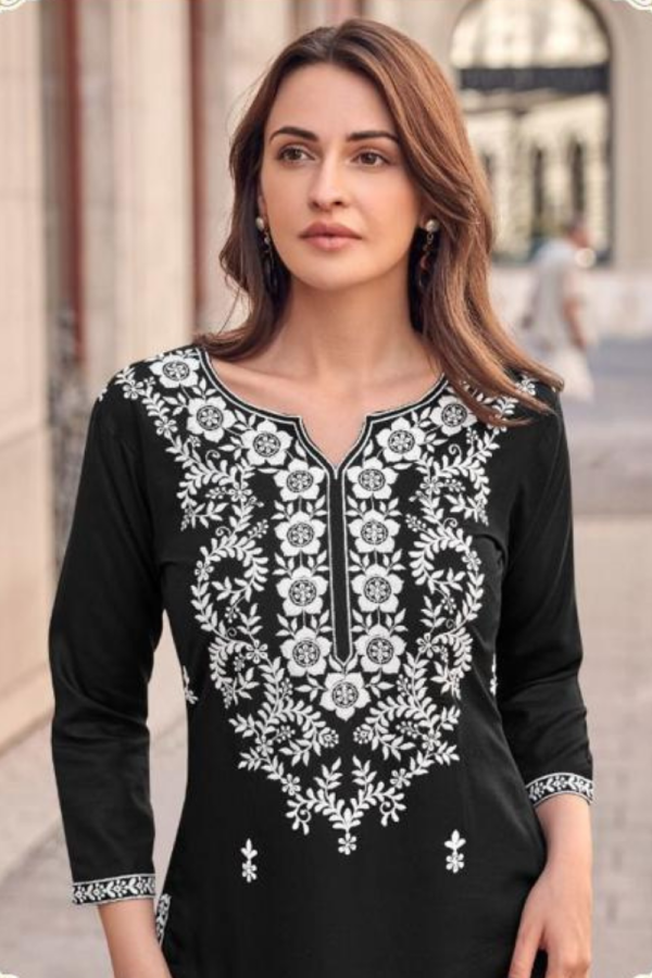 Daily wear Short Kurti In Rayon Fabric - Image 2