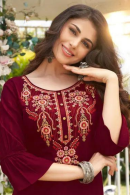Pure Viscose Embossed Kurti