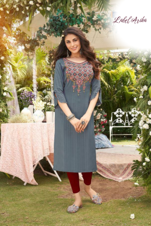 Pure Viscose Embossed Kurti
