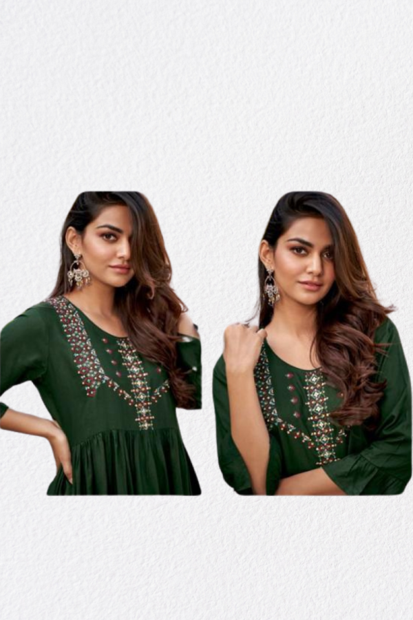 Daily wear Short Kurti In Rayon Fabric - Image 2
