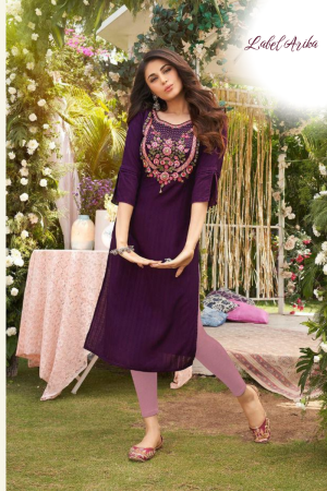 Pure Viscose Embossed Kurti