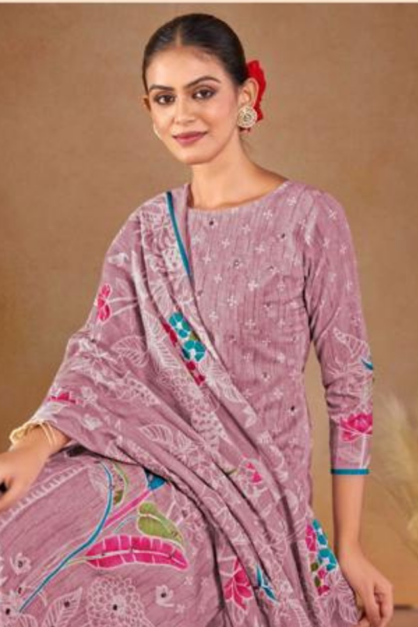 Pure Cotton Unstitched Dress Material