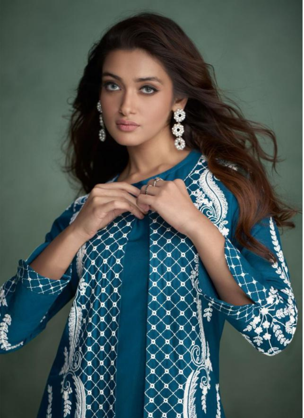 Chikankari Embroidery Coord Set in Rayon Fabric.