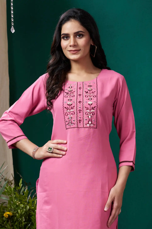 Office Wear Cotton Kurti - Image 7