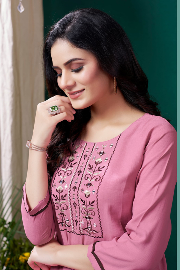 Office Wear Cotton Kurti - Image 5