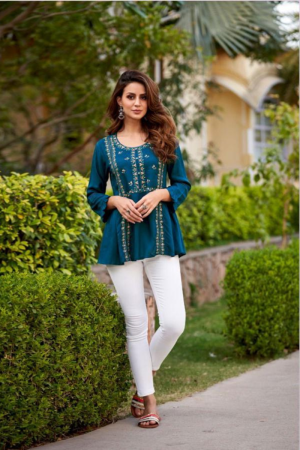Daily wear Short Kurti In Rayon Fabric