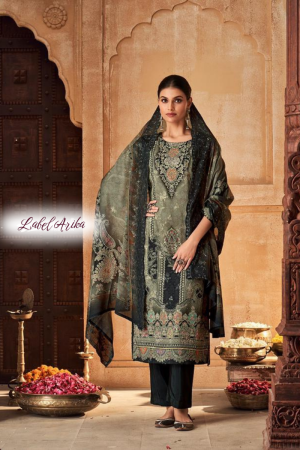 Pure Lawn Cotton Unstitched Dress Material with Heavy Embroidery and Dupatta.