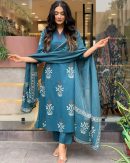 Pure Cotton Readymade Kurta Set with Dupatta