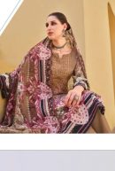 Unstitched Dress Material with heavy embroidery and Dupatta