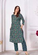 Premium Cotton Silk Kurta Set with Cotton Lining and Mirror Work.