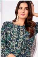 Premium Cotton Silk Kurta Set with Cotton Lining and Mirror Work.