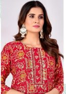 Premium Cotton Silk Kurta Set with Cotton Lining and Mirror Work.