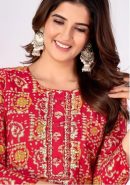Premium Cotton Silk Kurta Set with Cotton Lining and Mirror Work.