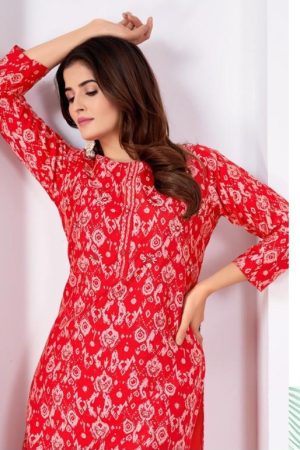 Premium Cotton Silk Kurta Set with Cotton Lining and Mirror Work.