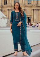 Jacquard Milan Silk Premium Kurta Set with Dupatta with Handwork