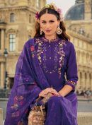 Viscose Silk Premium Kurta Set with Handwork.