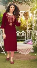 Premium Viscose Kurti with Heavy Handwork.