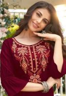 Premium Viscose Kurti with Heavy Handwork.