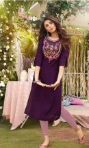 Premium Viscose Kurti with Heavy Handwork