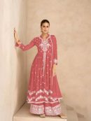 Chikankari Kurta Set with Plazzo Pants and Dupatta in heavy Rayon Fabric.