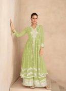 Chikankari Kurta Set with Plazzo Pants and Dupatta in heavy Rayon Fabric