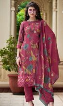 Pure Muslin Unstitched Digital Printed Dress Material