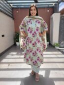 Pure Cotton Readymade Kurta Set with Mirror Work