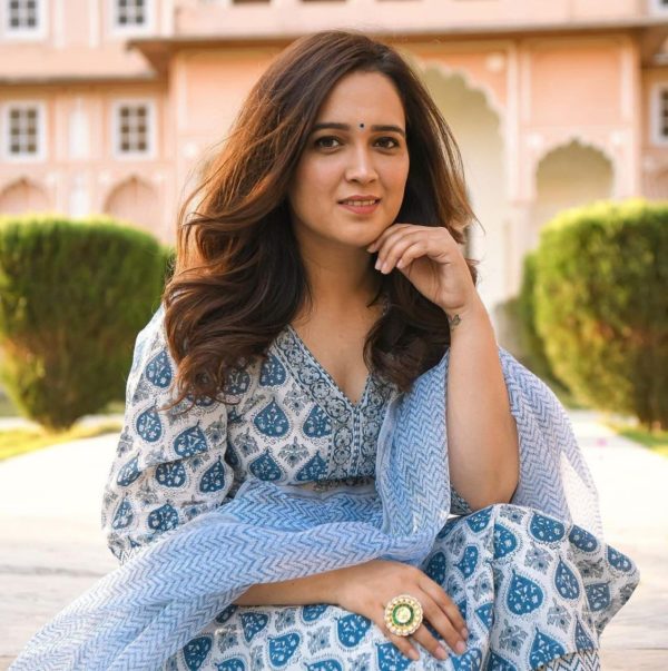 Pure Cotton Kurta Set with Dupatta with Kota Doria Dupatta - Image 2