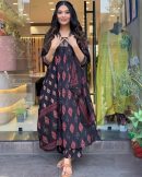 Pure Cotton Kurta Set with Dupatta with Lace Work on Neckline and Sleeves.