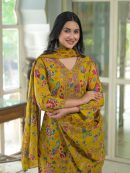 Pure Cotton Floral Print Kurta Set with Dupatta