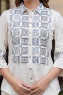 Cotton Flex Coord Set with Thread Work in Front.