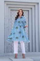 Pure Organic Cotton Digital Print Coord Set with Trouser Pants
