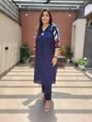 Pure Cotton Embroidery Co-ord Set