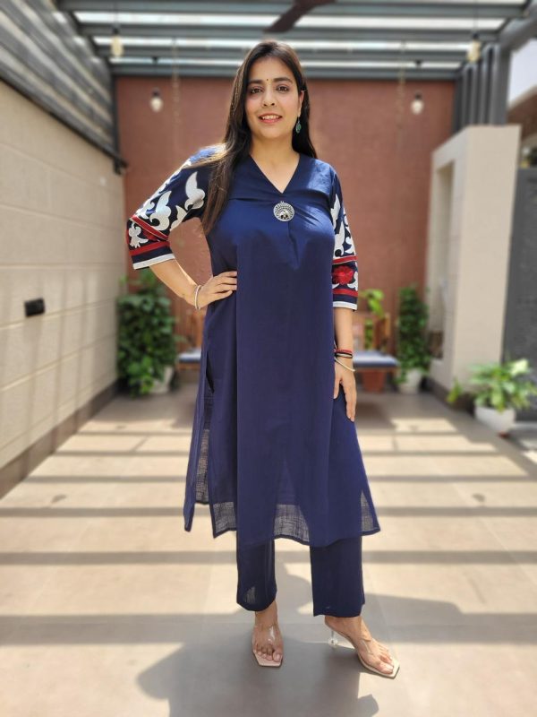 Pure Cotton Embroidery Co-ord Set - Image 2