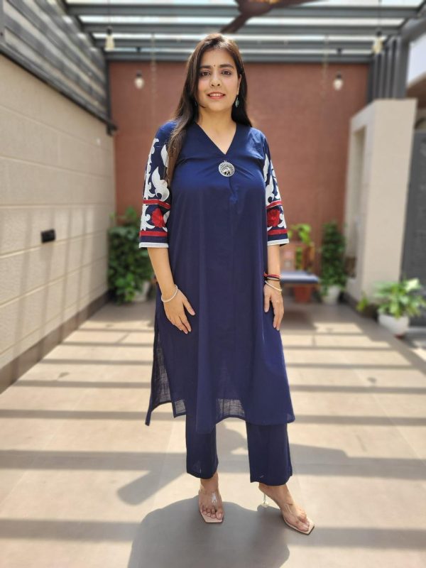 Pure Cotton Embroidery Co-ord Set