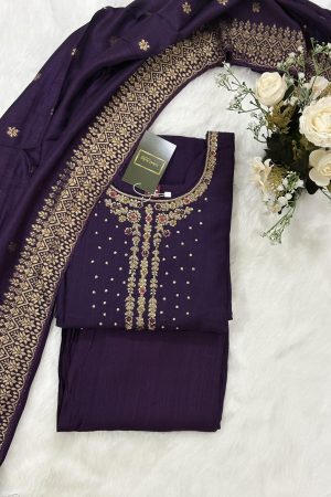 Pure Fuji Silk Kurta Pant with Dupatta