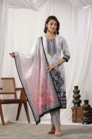 Premium Designer Giza Cotton Kurta Set with Dupatta
