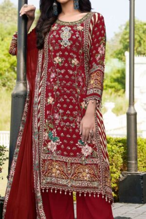 Pure Natural Crepe with Heavy Handwork.