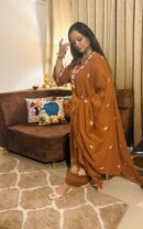 Pure Cotton Ada Kurta Set with Applique Work