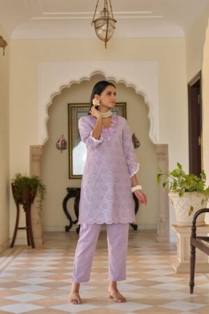 Hakoba Chikankari Cord Set