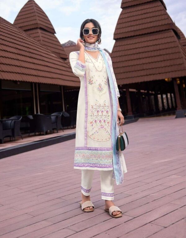 Pure Organza Kurta Set with Dupatta - Image 5